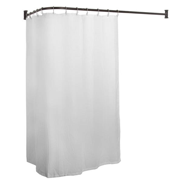 Barclay Corner L-Shaped Fixed Shower Curtain Enclosure & Reviews | Wayfair